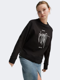 Puma Classics Re Collection Women Lifestyle Sweatshirt Black