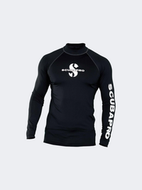 Scuba Pro Upf 50 Long Sleeve Rash Guard Unisex Diving Rashguard Black
