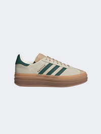 Adidas Gazelle Women Original Shoes White/Green/Beige