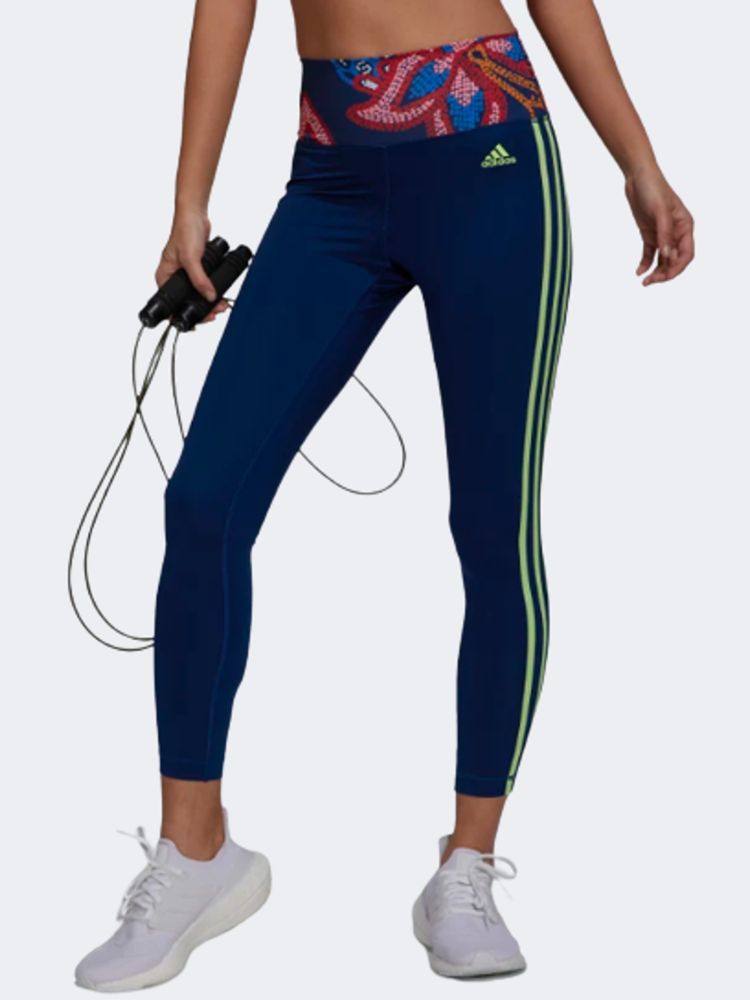 Adidas Farm Rio Essentials 7/8 Women Training Tight Navy/Multi