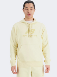 New Balance Essentials Stacked Men Lifestyle Hoody  Gold
