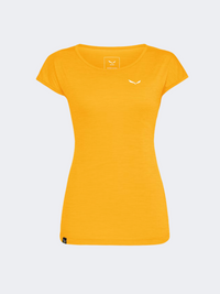 Salewa Puez Melange Dry Women T-Shirt Gold