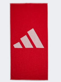 Adidas 3 Bar Unisex Training Towel Scarlet/White