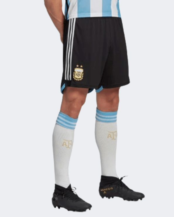 Adidas Argentina 22 Home Men Football Short Black/White Hb9216