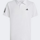 Adidas Club 3S Kids Unisex Tennis Polo Short Sleeve White/Black