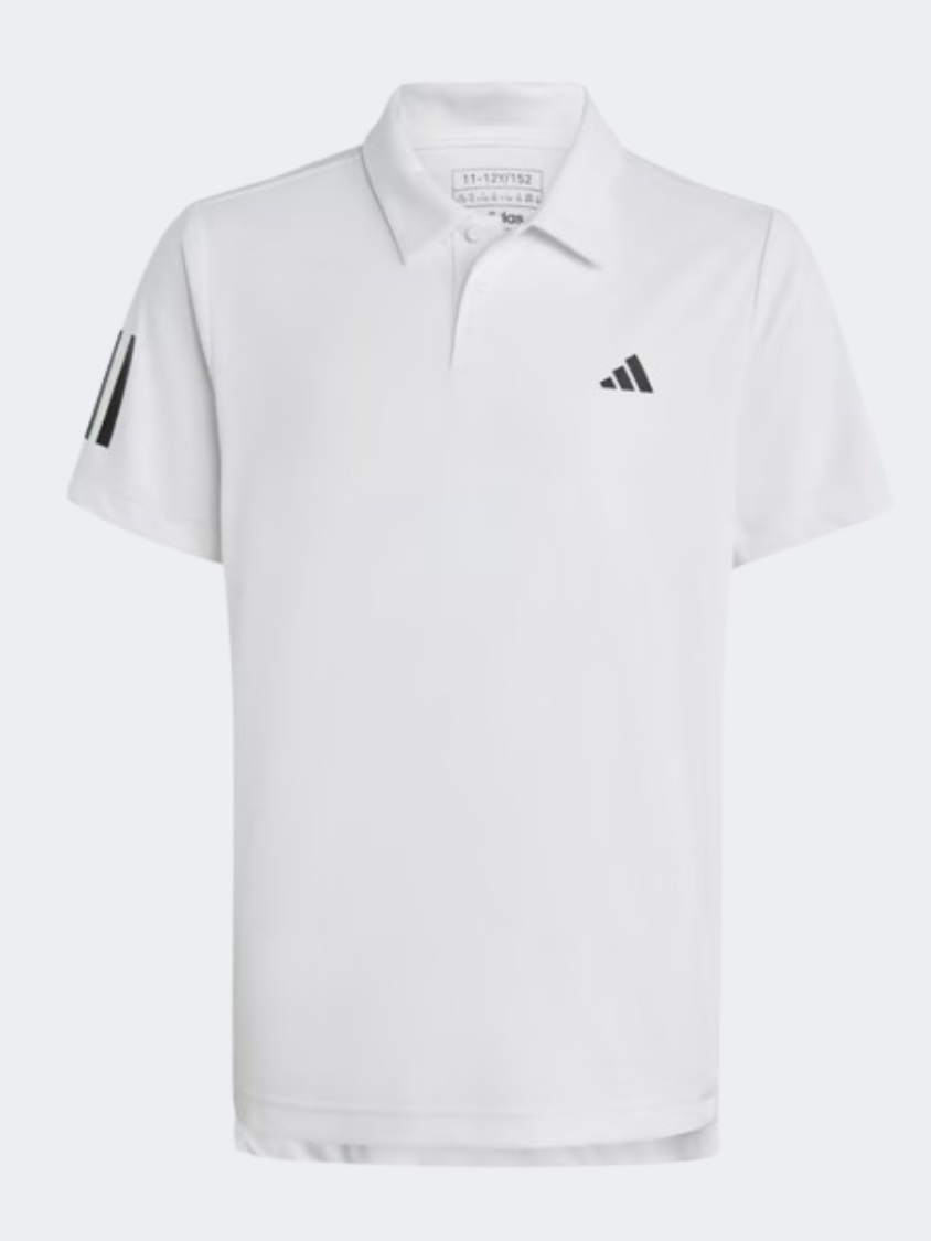 Adidas Club 3S Kids Unisex Tennis Polo Short Sleeve White/Black