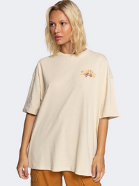 Billabong True Tiger Women Lifestyle T-Shirt Antique White