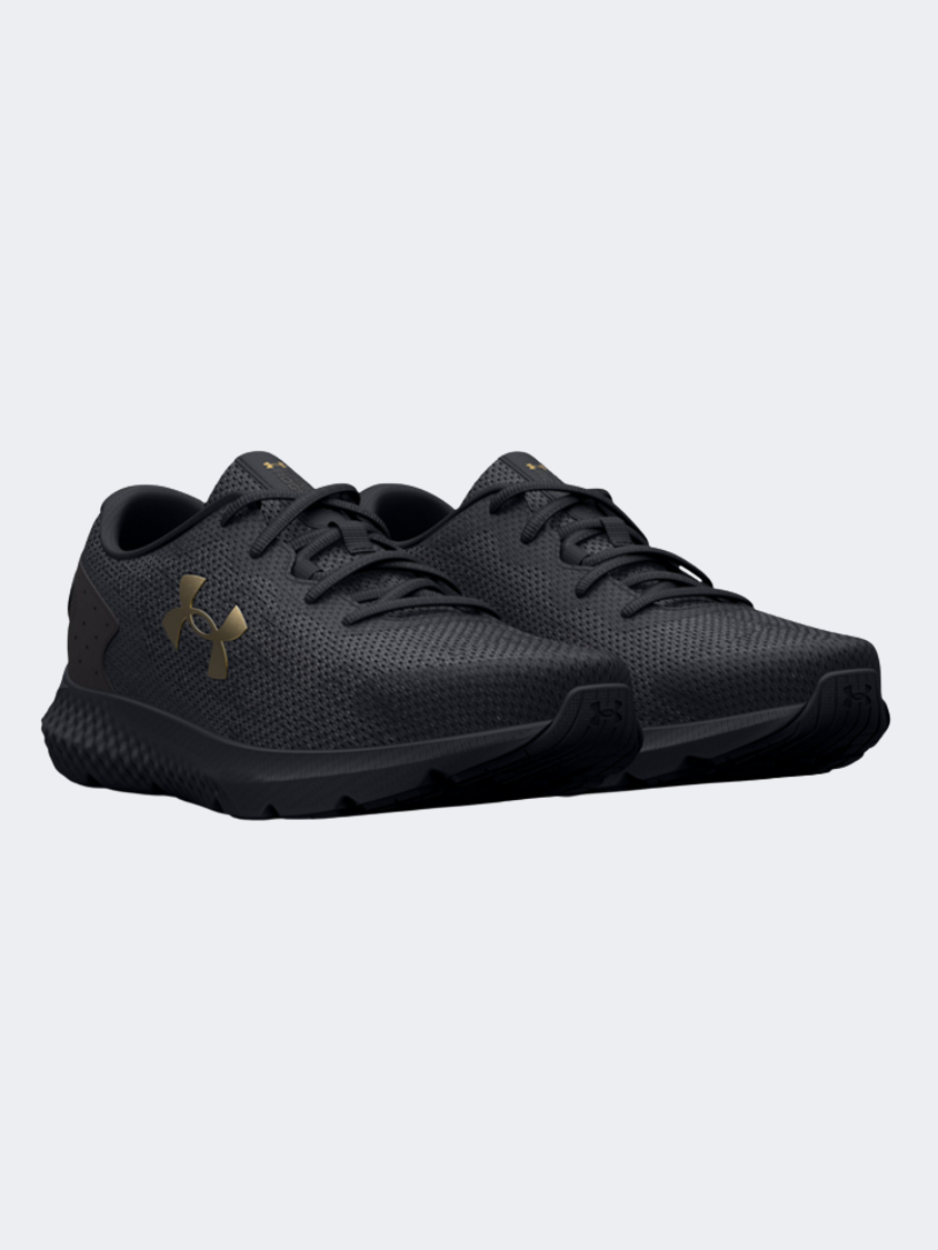 Under Armour Charged Rogue 3 Knit Men Running Shoes Black