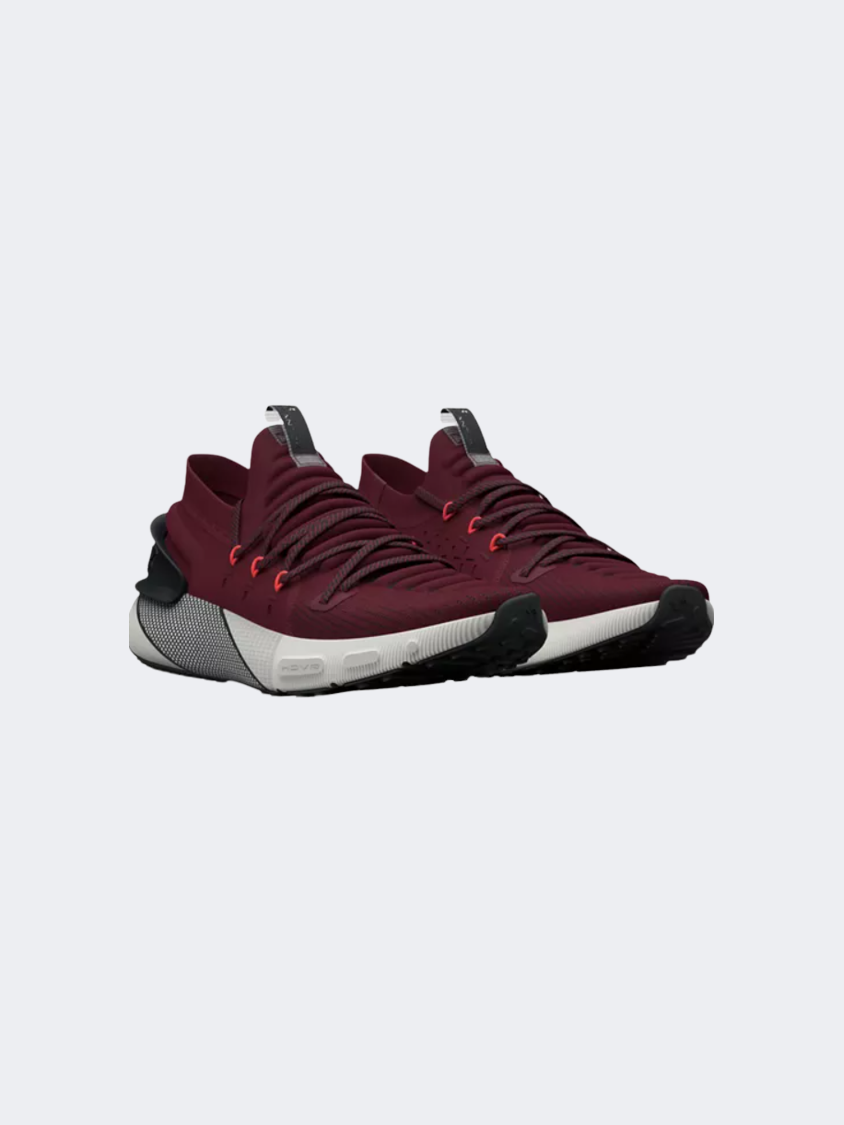 Under Armour Hovr Phantom 3 Men Running Shoes Deep Red/White/Black