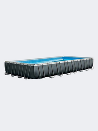 Intex Ultra Frame Rectangle Beach Swimming Pool Black