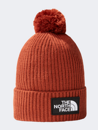 The North Face Logo Box Pom Unisex Lifestyle Beanie Brandy Brown