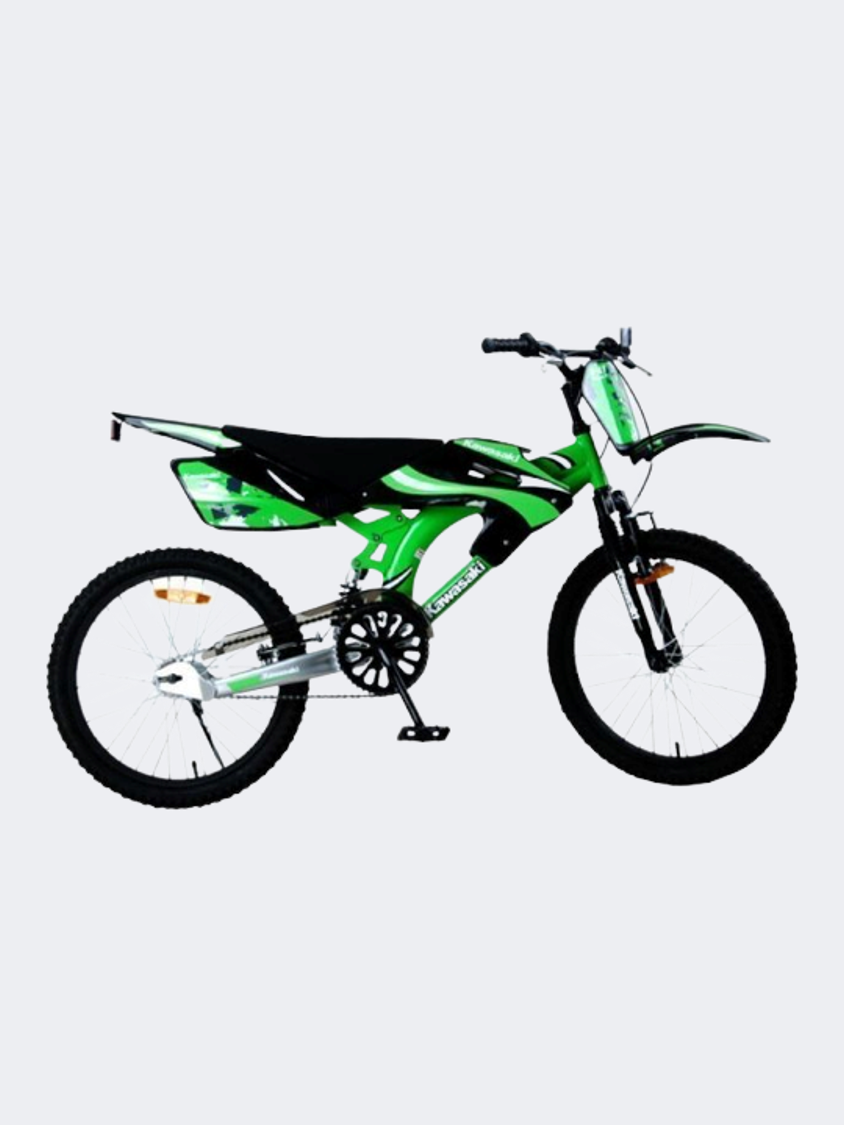 Kawasaki Kids Biking Motobike 20" Stl Ssp Frm,Frnt Clpr/Rr Cstr Brk,Trs