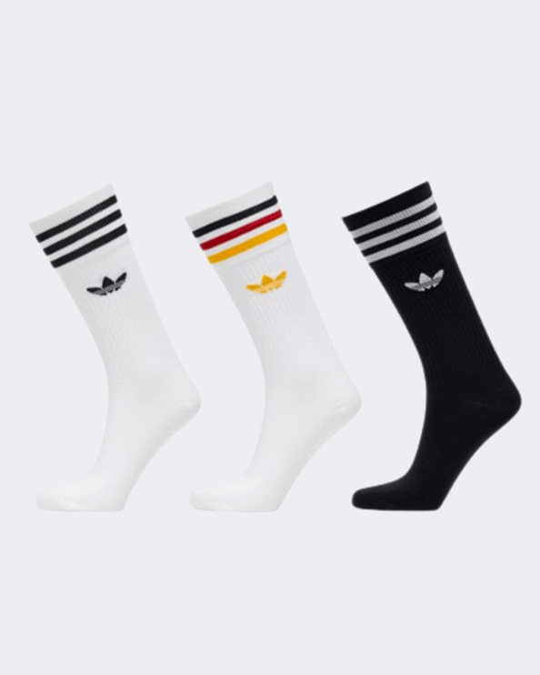 Adidas Solid Crew 3 Pairs Unisex Original Sock White/Multi Hm2740 –  MikeSport Lebanon