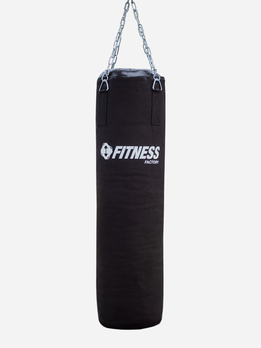 Fitness Factory Canvas 25Kg Boxing Bag Black