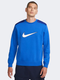 Nike Sportswear Sp Fleece Men Lifestyle Lifestyle Sweatshirt Game Royal/Blue