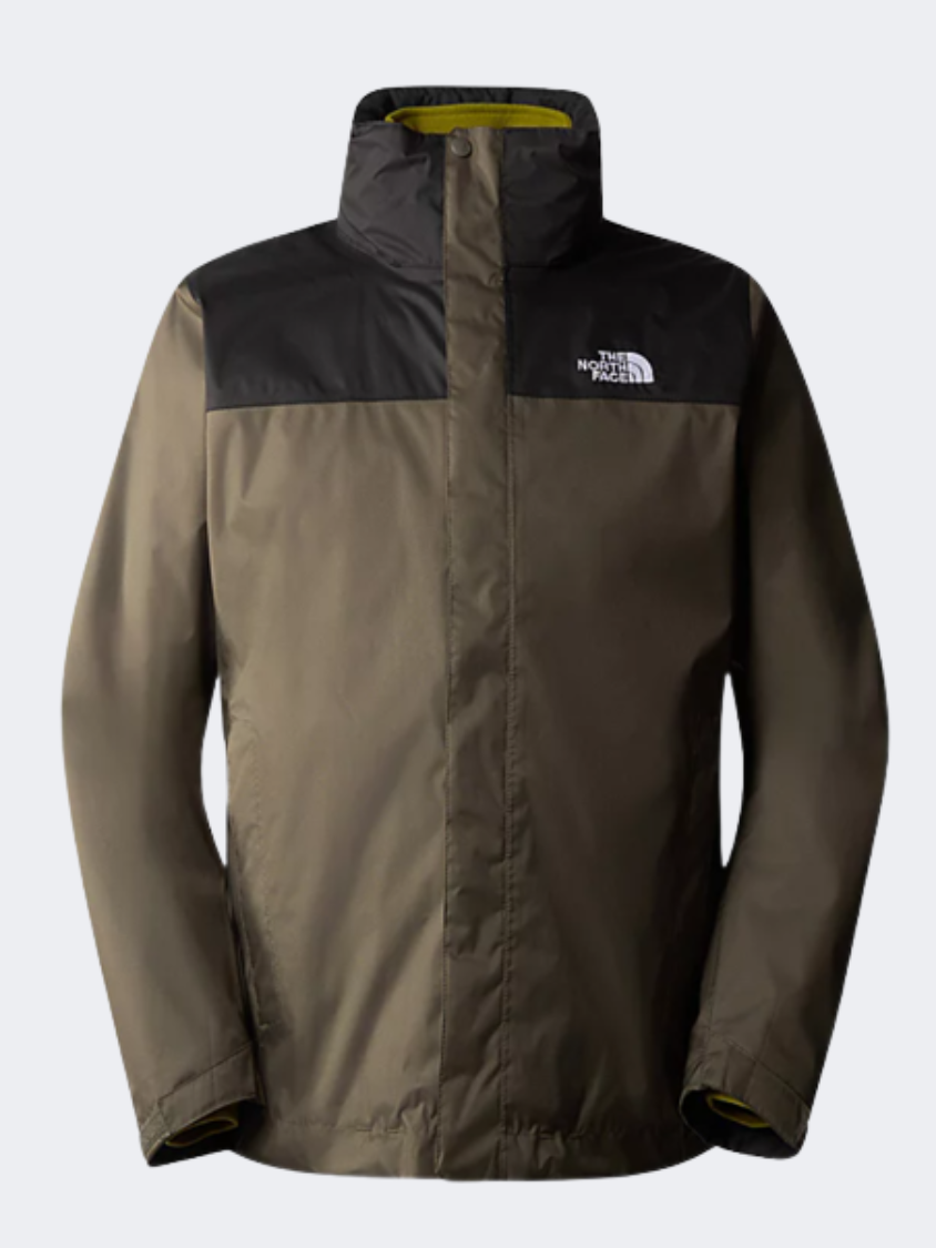 The North Face Evolve Trickclimate Ii Men Hiking Jacket Taupe Green/Sulphur