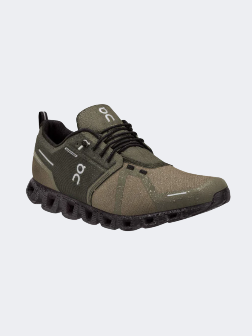 On Cloud 5 Waterproof Men Lifestyle Shoes Olive/Black