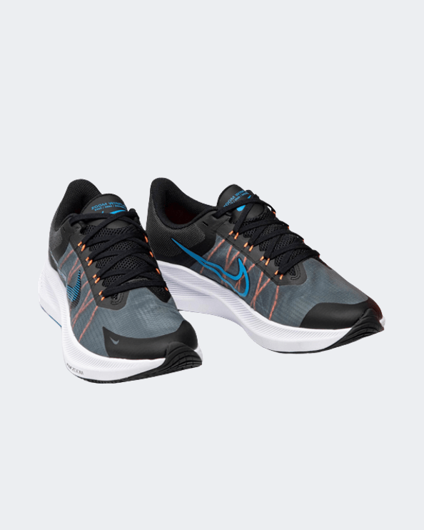 Nike Zoom Winflo 8 Men Running Shoes Black/Grey/Blue