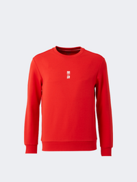 Erke Pullover Men Training Sweatshirt Red