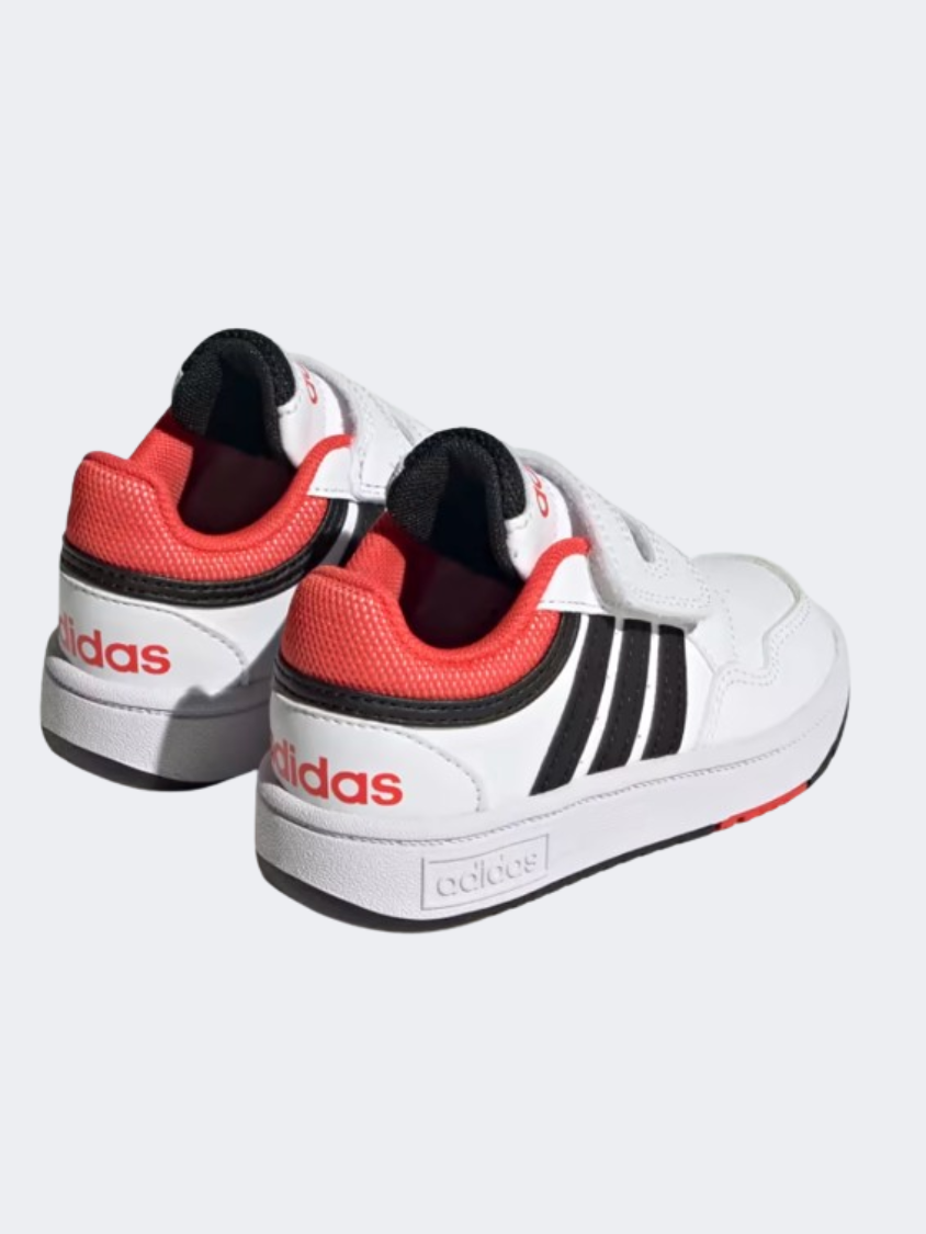 Adidas Hoops 3 Boys Sportswear Shoes White/Black/Red