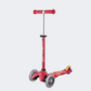 Micro Mini Deluxe 3In1 Push Bar Kids Skating Scooter Ruby Red Mmd056