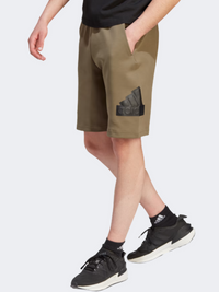 Adidas Future Icons Badge Of Sport Men Sportswear Short Olive Strata