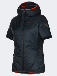 La Sportiva Ascent Women Hiking Vest Black/Cherry Tomato