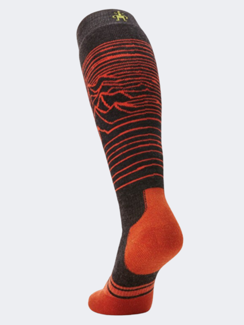 Smartwool Iguchi Pattern Unisex Skiing Sock Charcoal