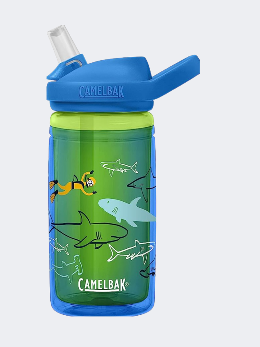 Camelbak Eddy Kids Insulated 14 Oz Outdoor Water Bottle Scuba Sharks