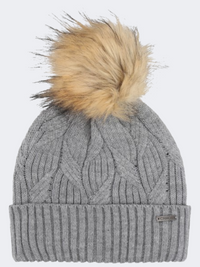 Chaos Hummingbird Pom Women Lifestyle Beanie Light Heather Grey