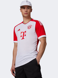 Adidas Fc Bayern 23/24 Men Football T-Shirt White/Red