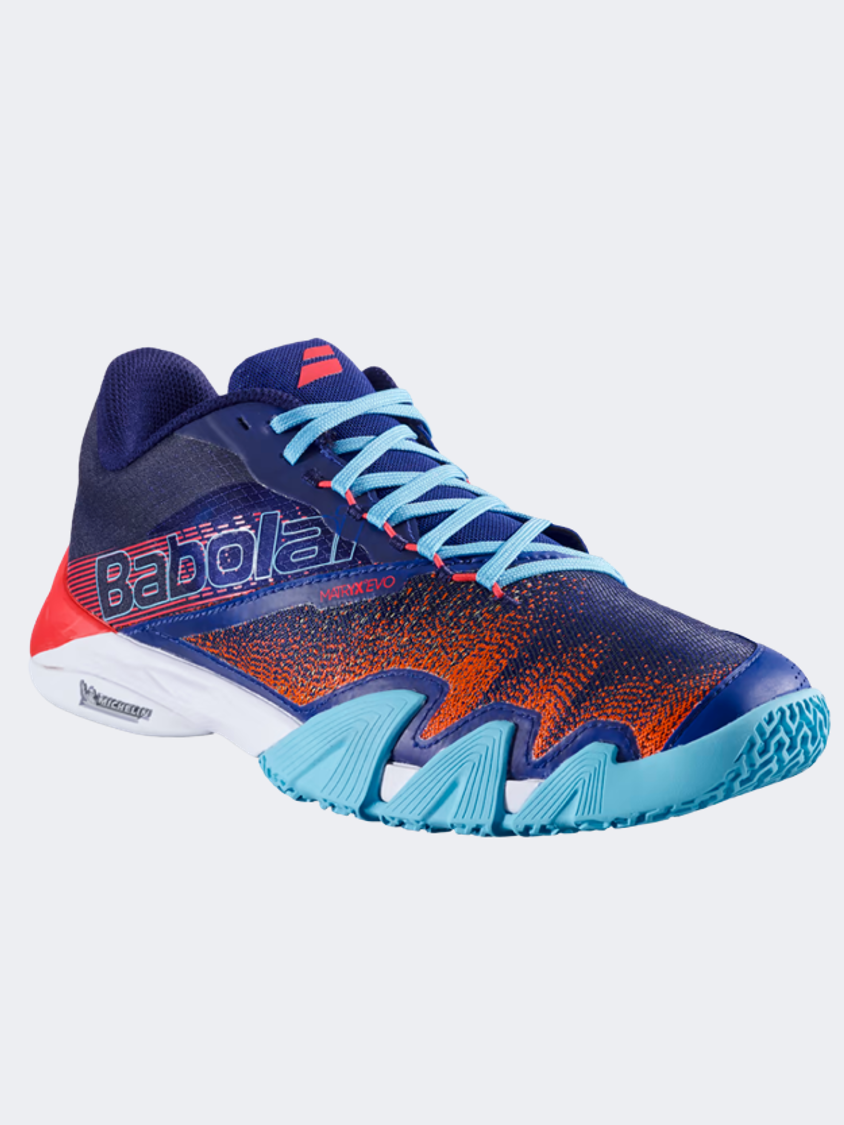 Babolat Jet Premura 2 Men Padel Shoes Blue/Orange