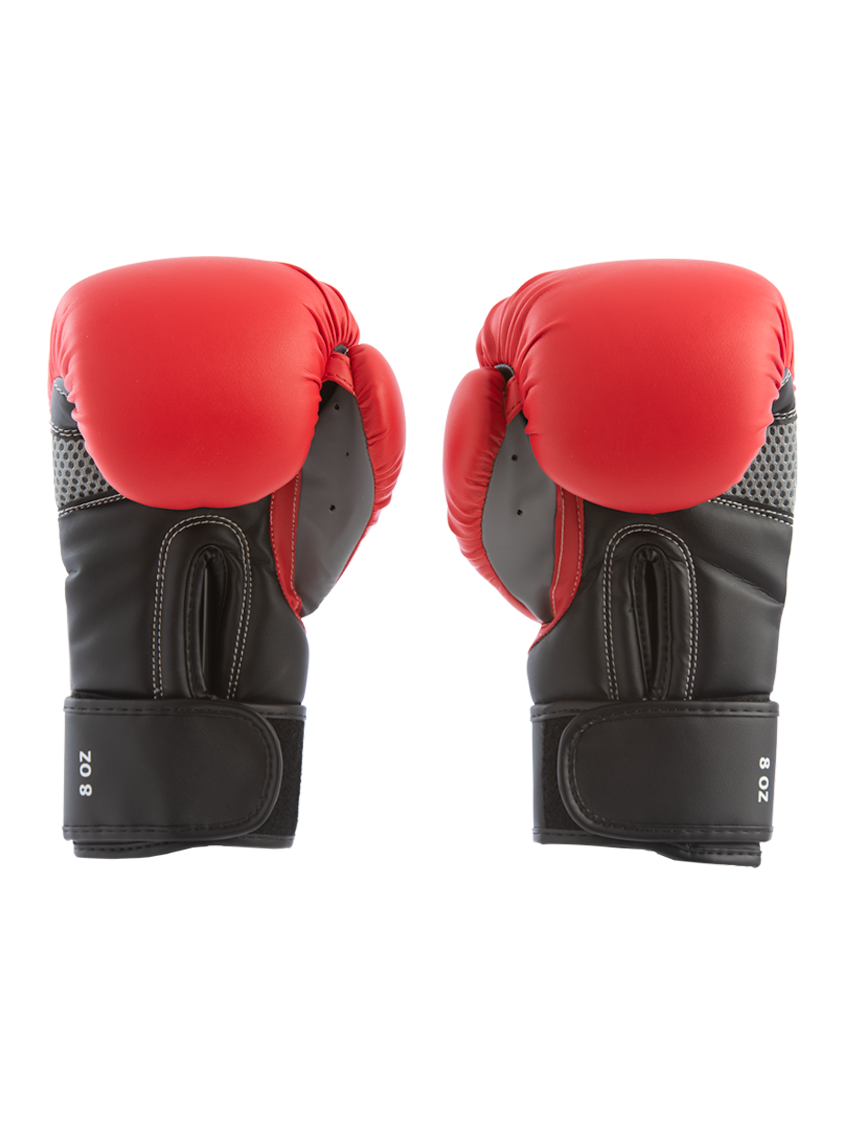 Fitness Factory Boxing Gloves Red/Silver