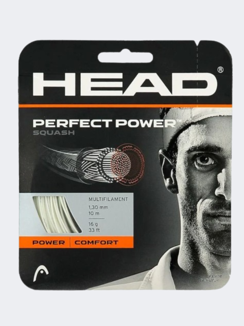 Head Perfect Power Squash Strings White