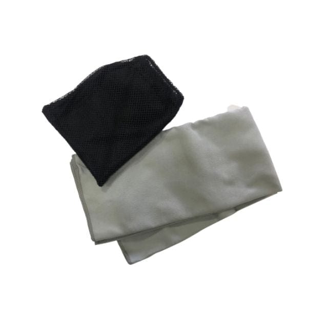 Topten - Ss Solid Gym Towel W/ Mesh 200Gsm 53 X 105 Cm Unisex Beach Grey
