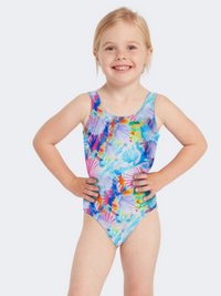 Zoggs Crazy Clams Scoopback Girls Swim Monokini Multicolor