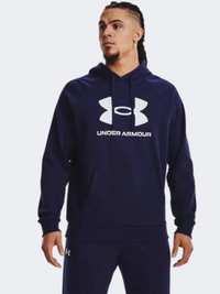 Under Armour Rival Fleece Logo Men Lifestyle Hoody Navy/White