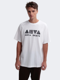 Anta Skate Men Lifestyle T-Shirt Snow White