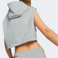 Puma Dare To Hooded Cropped Women Lifestyle Hoody Grey Heather 53562404