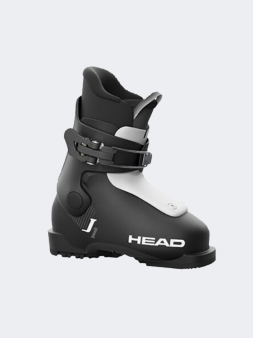 Head J 1 Kids Skiing Ski Boots Black/White