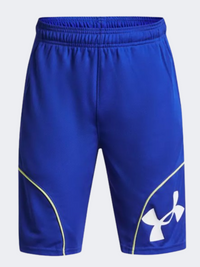 Under Armour Perimeter Boys Basketball Short Blue/Yellow/White