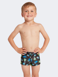 Zoggs Sea Play Hip Racer Boys Swim Tight Black/Blue/Green