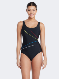Zoggs Macmasters Scoopback Women Swim Monokini Black/Multi