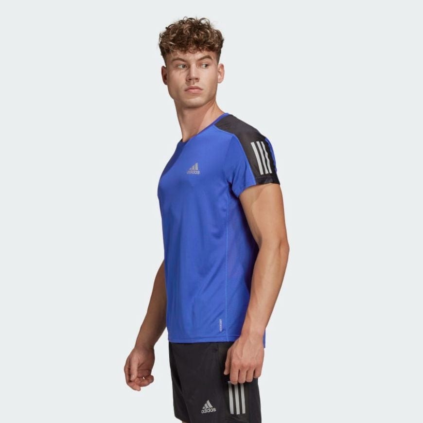 Adidas Own The Run Men Running T-Shirt Royal Blue