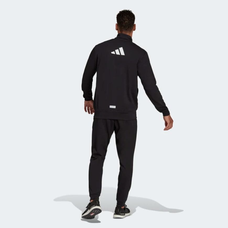 Adidas Logo Graphic Track Men Lifestyle Suit Black