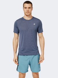 New Balance Accelerate Men Performanc T-Shirt Marine Blue