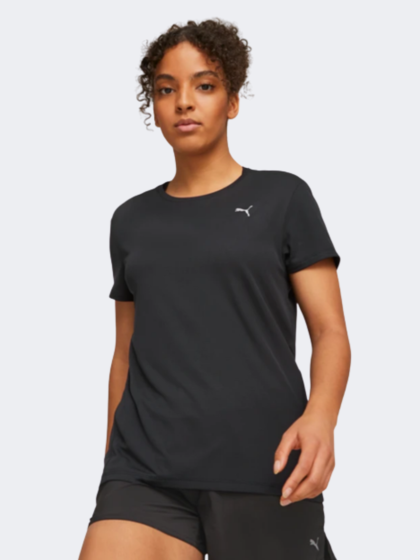 Women Black Running MikeSport Puma – Favorite Lebanon T-Shirt Ss