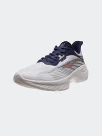 Erke Cushioning Men Running Shoes White/Blue