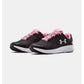 Under Armour School Charged Pursuit 2 Girls Running Shoes Black,Pink 3022860-002