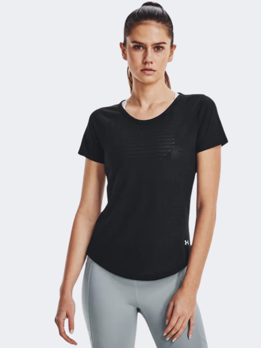 Under Armour Streaker Deco Diamond Women Running T-Shirt Black ...